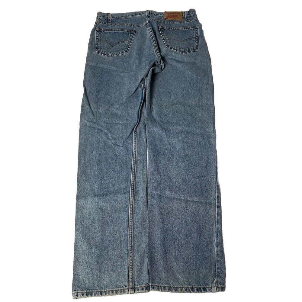 Vintage 90s Levis 505 Jeans Mens 34x34 Light Wash Blue Denim Straight